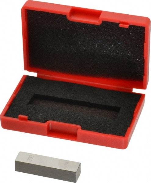 Value Collection - 0.3" Rectangular Steel Gage Block - Accuracy Grade AS-1, Includes NIST Traceability Certification - All Tool & Supply