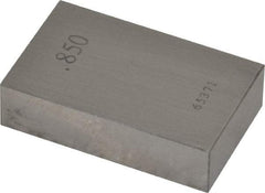 Value Collection - 0.85" Rectangular Steel Gage Block - Accuracy Grade AS-1, Includes NIST Traceability Certification - All Tool & Supply