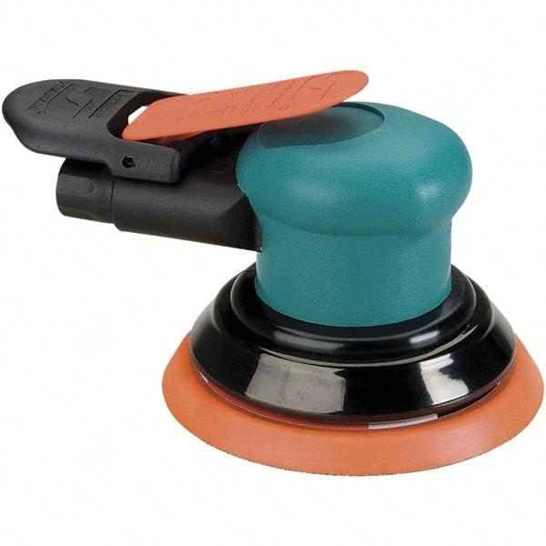 Dynabrade - 12,000 OPM, 14 CFM Air Consumption, Palm Air Orbital Sander - Round Pad, 1/4 NPT Inlet - All Tool & Supply