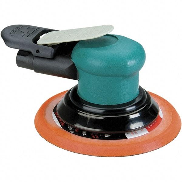 Dynabrade - 12,000 OPM, 14 CFM Air Consumption, Palm Air Orbital Sander - Round Pad, 1/4 NPT Inlet - All Tool & Supply