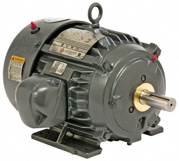 US Motors - 75 hp, TEFC Enclosure, No Thermal Protection, 1,190 RPM, 460 Volt, 60 Hz, Three Phase Premium Efficient Motor - Size 405 Frame, Rigid Mount, 1 Speed, Ball Bearings, 87 Full Load Amps, F Class Insulation, Reversible - All Tool & Supply