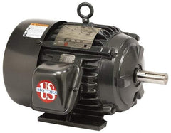 US Motors - 30 hp, TEFC Enclosure, No Thermal Protection, 1,780 RPM, 460 Volt, 60 Hz, Three Phase Premium Efficient Motor - Size 324 Frame, Rigid Mount, 2 Speed, Ball Bearings, 35 Full Load Amps, F Class Insulation, Reversible - All Tool & Supply