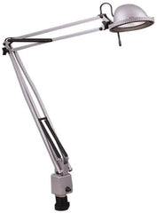 Electrix - 38 Inch, Desk Mounted, Halogen, Silver, Desk Light - 50 Watt, Nonmagnifying - All Tool & Supply