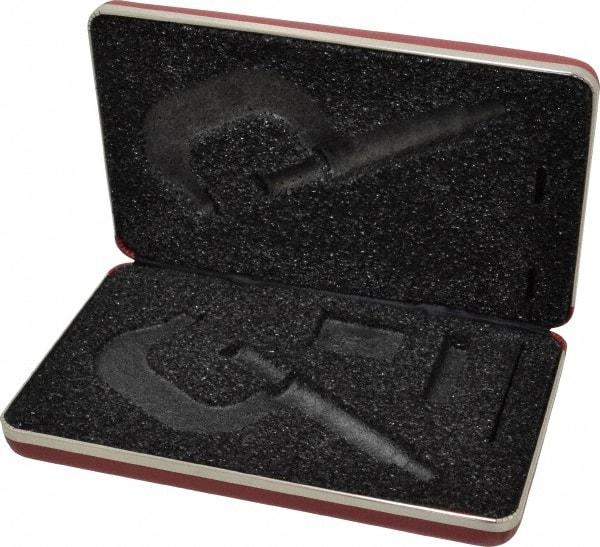 Starrett - Micrometer Case - 2" Max Measurement, Use with 2, 2A, 2M & 2MA Outside Micrometers - All Tool & Supply