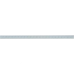 Starrett - 24 Inch Long Blade, 4R Graduation Combination Square Blade - Uncoated, Steel, 1/64, 1/32 1/16 and 1/8 Inch Graduation - All Tool & Supply