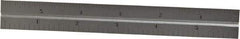 Starrett - 6 Inch Long Blade, 4R Graduation Combination Square Blade - Satin Chrome Finish, Steel, 1/64, 1/32 1/16 and 1/8 Inch Graduation - All Tool & Supply