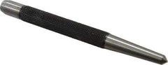 Starrett - 1/4" Center Punch - 5" OAL, Steel - All Tool & Supply