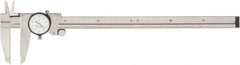 Starrett - 0" to 12" Range, 0.001" Graduation, 0.1" per Revolution, Dial Caliper - White Face, 2-1/2" Jaw Length, Accurate to 0.001" - All Tool & Supply