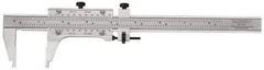 Starrett - 0 to 48" Steel Vernier Caliper - 0.0010" Graduation, 3" Jaw Depth, 0.0005" Accuracy - All Tool & Supply