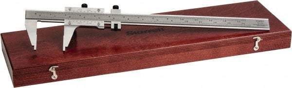 Starrett - 0 to 12" Steel Vernier Caliper - 0.0010" Graduation, 2-5/16" Jaw Depth, 0.0005" Accuracy - All Tool & Supply