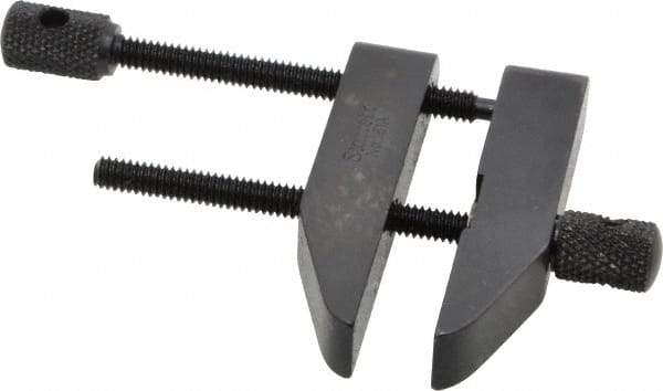 Starrett - 1-1/4" Max Capacity, 2" Jaw Length, Parallel Clamp - Hardened Steel, 13/16" Reach - All Tool & Supply