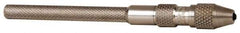 Starrett - 3-3/4" Long, 1.4mm Capacity, Double-End Spring-Action Pin Vise - 3-3/4" Long, 0.01" Min Capacity - All Tool & Supply