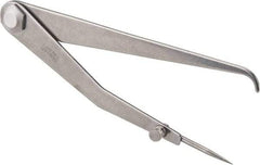 Starrett - 6 Inch Leg, Firm Joint, Steel, Polished, Hermaphrodite Caliper - 8 Inch Max Measurement, 200mm Max Measurement, Round Leg - All Tool & Supply