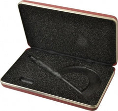 Starrett - Micrometer Case - 2" Max Measurement, Use with 226 & 226M Outside Micrometers - All Tool & Supply