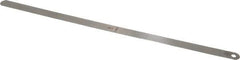 Starrett - 0.017 Inch Thick x 1/2 Inch Wide x 12 Inch Leaf Length, Parallel Feeler Gage - Tempered Steel - All Tool & Supply