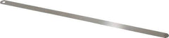 Starrett - 0.019 Inch Thick x 1/2 Inch Wide x 12 Inch Leaf Length, Parallel Feeler Gage - Tempered Steel - All Tool & Supply