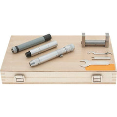 Starrett - 2 to 12", Mechanical Inside Micrometer Set - 0.001" Graduation, Plain Thimble, Includes Case - All Tool & Supply