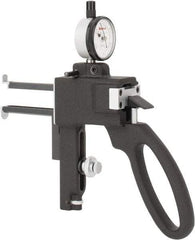 Starrett - 3/8 to 6 Inch Measurement Steel, Dial Indicator Groove Gage - 0.0005 Inch Graduation - All Tool & Supply