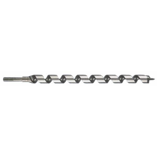 Lenox - 1-1/2", 7/16" Diam Hex Shank, 7-1/2" Overall Length with 4" Twist, Ship Auger Bit - All Tool & Supply