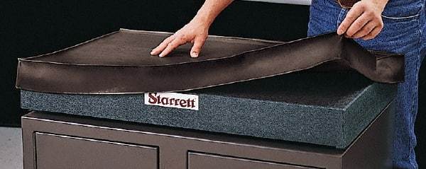 Starrett - 24 Inch Long x 18 Inch Wide Vinyl Inspection Surface Plate Cover - Black - All Tool & Supply