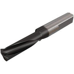 Iscar - 18mm Cutting Depth, 6mm Diam, Internal/External Thread, Solid Carbide, Single Point Threading Tool - TiAlN/TiN Finish, 40mm OAL, 6mm Shank Diam, 0.06" Projection from Edge, 0.5 to 1mm Pitch, 60° Profile Angle - Exact Industrial Supply
