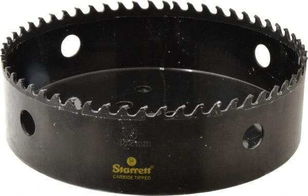 Starrett - 6" Diam, 1-5/8" Cutting Depth, Hole Saw - Carbide-Tipped Saw, Toothed Edge - All Tool & Supply