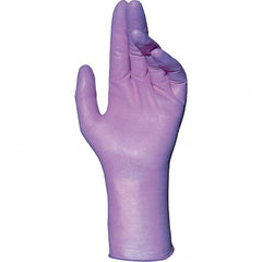 MAPA Professional - Size S Industrial Grade Powder Free Purple Natural Rubber, Nitrile, Neoprene Blend Disposable Gloves - Exact Industrial Supply