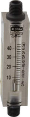 King - 1/4" FNPT Port Block Style, Inline Flowmeter - 100 Max psi, 44 GPH, Acrylic - All Tool & Supply