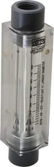 King - 1/2" FNPT Port Block Style, Inline Flowmeter - 125 Max psi, 8.2 SCFM, Acrylic - All Tool & Supply