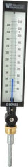 WGTC - 30 to 240°F, Industrial Thermometer without Thermowell - 3-1/2 Inch Stem Length, 1-1/4 to 18 Inch Thread - All Tool & Supply