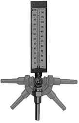 WGTC - 20 to 180°F, Industrial Thermometer with Standard Thermowell - 6 Inch Stem Length, 1-1/4 to 18 Inch Thread - All Tool & Supply