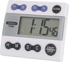 General - 4 Channel Timer - White - All Tool & Supply