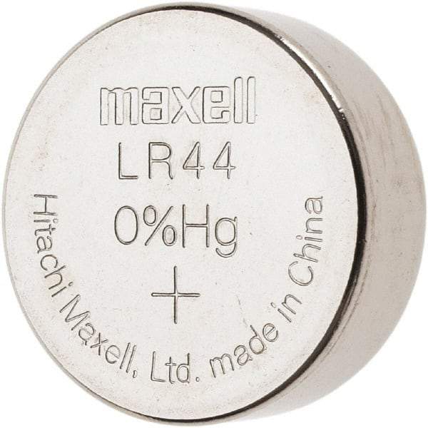 General - Size LR44, Silver Oxide, Button & Coin Cell Battery - 1.5 Volts, LR44 - All Tool & Supply