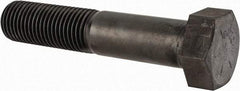 Value Collection - 2 - 4-1/2 UNC, 10" Length Under Head Hex Head Cap Screw - Partially Threaded, Grade 8 Alloy Steel, Uncoated, 3" Hex - All Tool & Supply