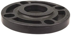 NIBCO - 6" Pipe, 11" OD, Polypropylene Blind Pipe Flange - Schedule 80, Black - All Tool & Supply