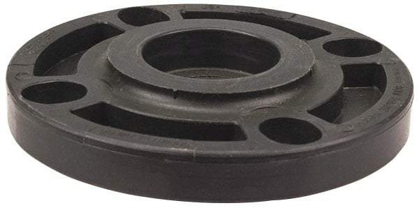 NIBCO - 4" Pipe, 9" OD, Polypropylene Blind Pipe Flange - Schedule 80, Black - All Tool & Supply