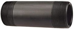 NIBCO - 1" Pipe, 5" Long Polypropylene Threaded Plastic Pipe Nipple - Schedule 80, Black - All Tool & Supply