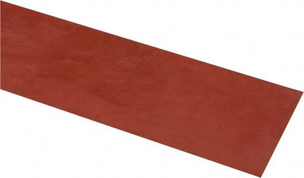 Made in USA - 4" Wide, 0.031" Thick, Silicone Rubber Foam Sheet - 30 Durometer, Orange-Red, -60 to 500°F, 650 psi Tensile Strength, Cut-to-Length - All Tool & Supply