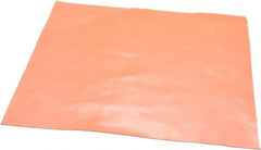 Made in USA - 12" Long, 12" Wide, 0.031" Thick, Silicone Rubber Foam Sheet - 30 Durometer, Orange-Red, -60 to 500°F, 650 psi Tensile Strength, Stock Length - All Tool & Supply