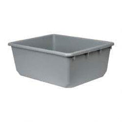 Quantum Storage - 100 Lb Load Capacity Gray Polypropylene Tote Container - Nesting, 24-1/2" Long x 19" Wide x 9-1/2" High - All Tool & Supply