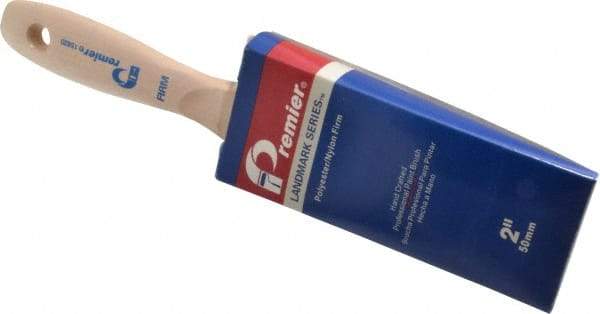 Premier Paint Roller - 2" Flat Synthetic Varnish Brush - 2-3/4" Bristle Length, 7" Wood Handle - All Tool & Supply