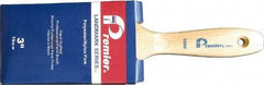 Premier Paint Roller - 3" Flat Synthetic Varnish Brush - 3-1/4" Bristle Length, 7-1/2" Wood Handle - All Tool & Supply