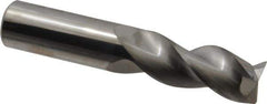 SGS - 3/4", 3 Flute, Single End, Solid Carbide, 0.03" Corner Radius End Mill - 4" OAL, 38° Helix, Right Hand Flute, 1-5/8" LOC, Right Hand Cut - All Tool & Supply