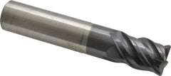 SGS - 3/4", 4 Flute, Single End, Solid Carbide, 0.06" Corner Radius End Mill - 4" OAL, Right Hand Flute, 15/16" LOC, Right Hand Cut, 1-3/4" Extended Reach - All Tool & Supply