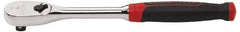 GearWrench - 1/2" Drive Pear Head Ratchet - Chrome Finish, 14" OAL, 60 Gear Teeth, Cushion Grip Handle, Flat Sealed Head - All Tool & Supply