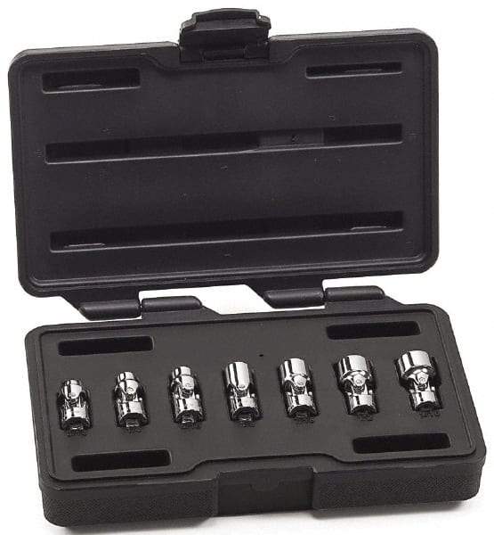 GearWrench - 7 Piece 1/4" Drive Standard Socket Set - 6 Points, 3/16 to 9/16", Inch Measurement Standard - All Tool & Supply