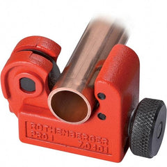 Rothenberger - 1/8" to 5/8" Pipe Capacity, Tube Cutter - Cuts Copper, 2" OAL - All Tool & Supply