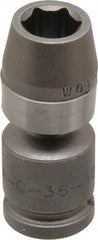 Apex - 3/8" Drive, Standard Hand Socket - 6 Points, 1-7/8" OAL, Steel - All Tool & Supply