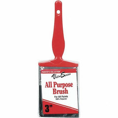 Rubberset - 3" Flat Synthetic Trim Brush - Plastic Thin Kaiser Handle - All Tool & Supply