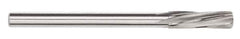 Magafor - #88 Solid Carbide 4 Flute Chucking Reamer - Spiral Flute, 0.118" Straight Shank, 1/32" Flute Length, 1-17/32" OAL - All Tool & Supply